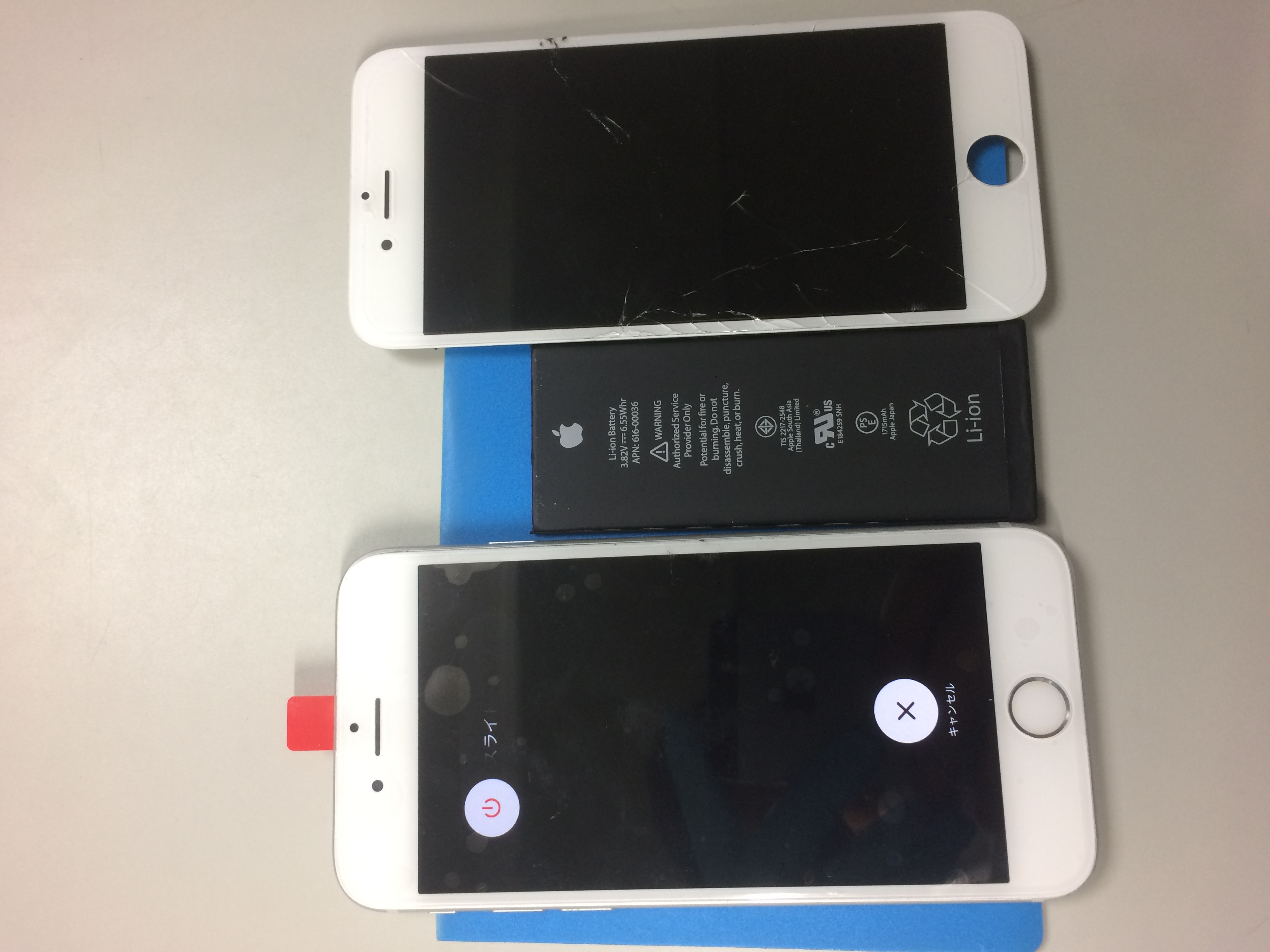 iPhone6Sフロントパネル交換